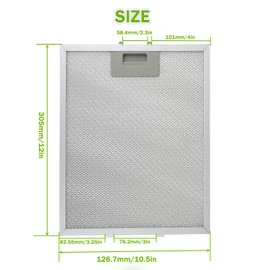 EPLZON W10169961A Range Hood Filter Replacement 5 Layer Aluminum Mesh Hood Grease Filter Fit for Whirlpool, Kitchen Aid, Jenn-Air Range Hoods(1PCS)