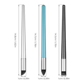 Homoyoyo 3pcs Oil Pastels Blending Tools Set with Sponge Heads Including Bevel, and Double Bevel Shapes for Smoothing and Detailed Artwork, for Sketching and Painting Artists
