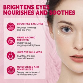 Augenserum Gegen Falten und Augenringe, Tränensäcke Weg in 2 Minuten, Augenringe Entfernen, Augenpflege Multieffekt, Spendet Feuchtigkeit und Strafft, Wiederverschließbare (5 x 1ml)