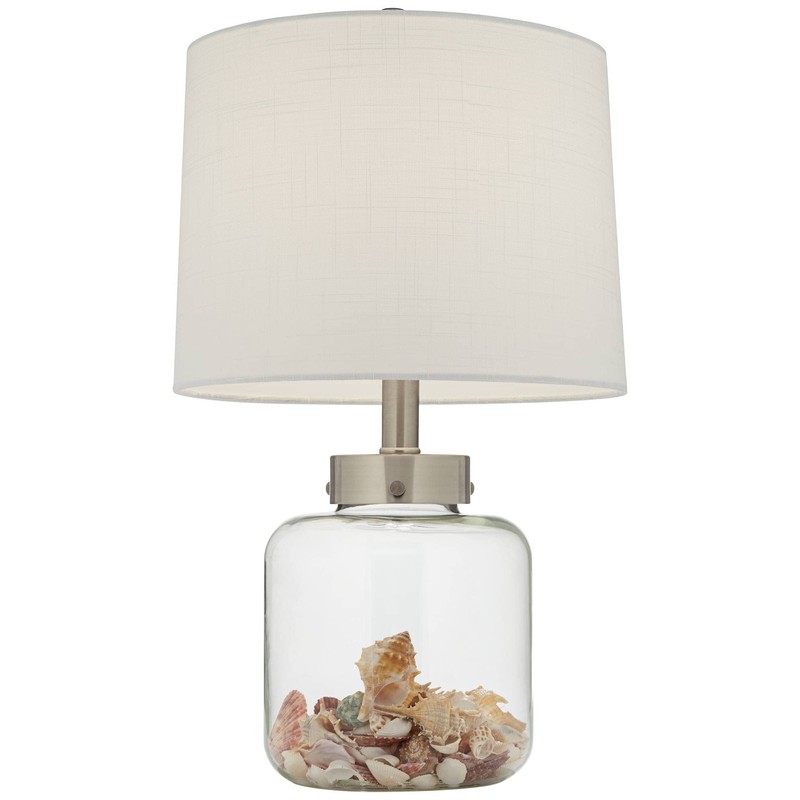 360 Lighting Coastal Accent Table Lamp Fillable 20.5" High Clear