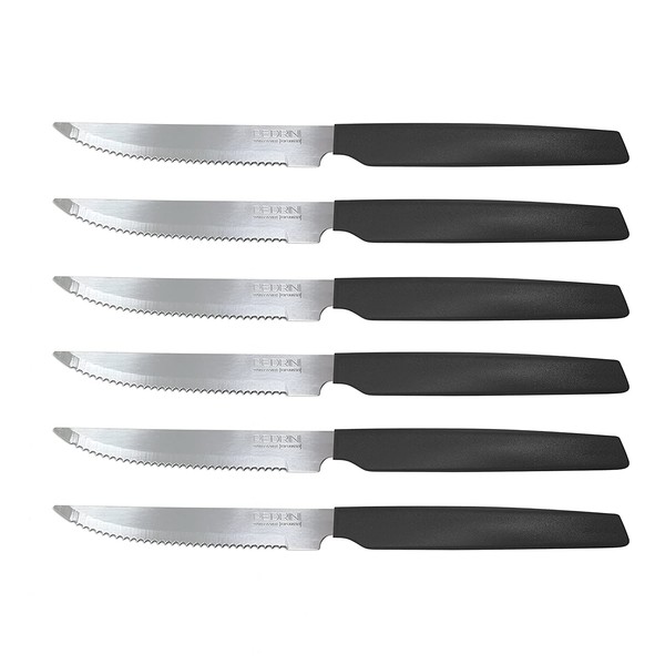 Pedrini 04GD052 Steak Knives, Active Series Stainless Steel, 6 Knives
