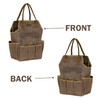 Canvas Garden Tool Bag, 16OZ Waxed Canvas Garden Tools Storage