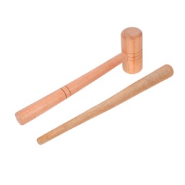 BUGUUYO Wood Jewelry Hammer with Rod for Precise Ring Resizing and Repair Portable Tool for Effortlessly Shaping and Expanding Rings