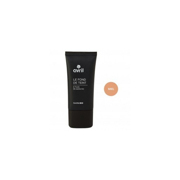 Avril Fond de Teint Certifié Bio Miel, 30 ml