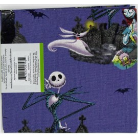 Nightmare Before Christmas - FABRIC - Scene - 18x22 In - Fat Quarter - NEW