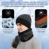 AUTOWT Invierno Juego de Guantes de Bufanda y Gorro, 3