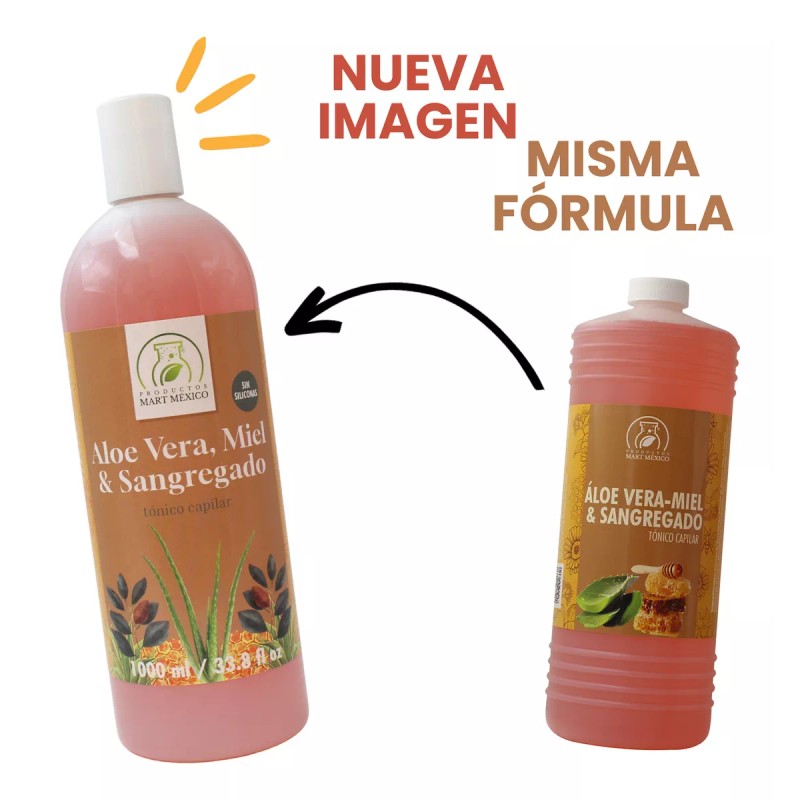 Productos Mart Mexico Tónico Capilar De Sangregado, Aloe Vera &