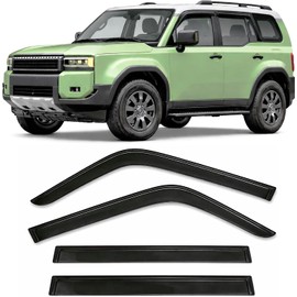 2024-2026 Tape-On Side Window Rain Guards for Toyota Land Cruiser Visor Deflectors First Edition 1958 J250 2025