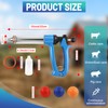 2 Pack 50ML Semi-Automatic Livestock Syringe, Continuous-Injection Syringe