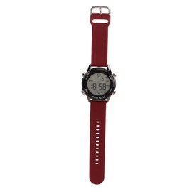 Digital Chronograph Watch WR50M Waterproof Luminous Large Screen Outdoor Sports Watch for Men Wine Red