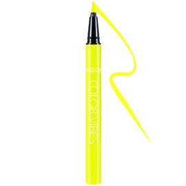 DELISOUL UV Neon Liquid Eyeliner, Matte Colored Eyeliner Pen, Waterproof Smudge-proof Pigmented Eye Liner, Glow Brightly Under UV Lights, Colorful Eye Makeup For Rave Party Music Festival, Neon Yellow