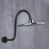Shower Arm S Shape Gooseneck Stainless Steel Shower Head Extension