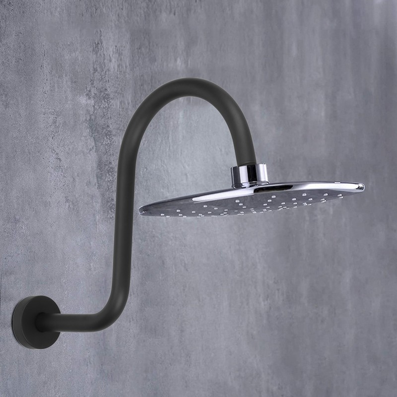 Shower Arm S Shape Gooseneck Stainless Steel Shower Head Extension