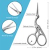 2-Pack Curved & Rounded Stork Scissors, Stainless Steel Professional Beauty
