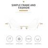 YUELUQU Fashion Rimless Dragonfly Butterfly Wing Sunglasses party cosplay cute