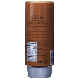 Monin - Sea Salt Caramel Toffee, Rich & Buttery Flavor with Creamy Caramel Notes, Great for Coffee, Milkshakes, & Dessert Cocktails (12 oz)