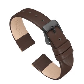 QUARKZMAN Leather Watch Strap Watch Leather Strap Watch Straps Flat Thin Elegant Leather Watch Strap Buckle for Smartwatch Men Women Men Women, 16 mm