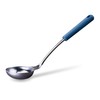 Fackelmann Essential Stainless Steel Ladle with Dark Blue Handle -