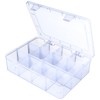 YUGOOD Large Clear Organizer Box,12 Grids Organizer Box with Removable