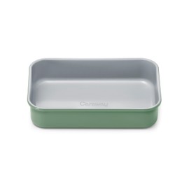 Caraway Nonstick 9” x 6.5” Small Rectangle Baking Pan – Non-Toxic, PTFE & PFOA Free – Aluminized Steel Core – Deep Ceramic Baking Pan for Casseroles, Lasagna & More - Sage