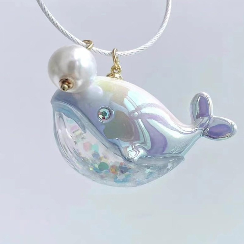 LUOFENG Whale Keychain,Whale Keychain,Sea Animal Keychain for Car Bag Keychain