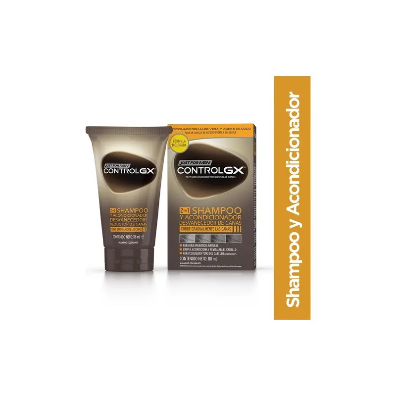 Shampoo y Acondicionador Just for Men, Shampoo 2 en 1,