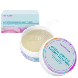 Good Molecules Caffeine Energizing Hydrogel Eye Patches - Hydrogel Mask with Hyaluronic Acid, Peptides