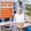 Nonley Disposable Adult Bibs 50 Pack - Disposable Dining Bibs