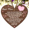 Wooden Heart Plaque Gift for Mum - Heartfelt Gift For