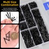 Hilitchi 1200PCS 6 Sizes Black Carbon Steel Non-Slip Shoe Nails