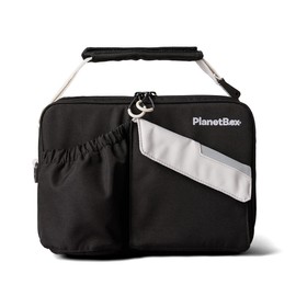 PlanetBox 5268297 Black Currant Insulated Lunch Bag, 9 x 12 x 2.5 inches, Black