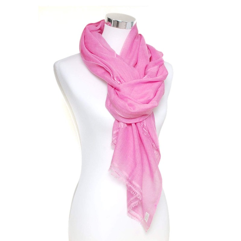 Bovari Women's Pashmina Cashmere Scarf - 70% Cashmere 30% Silk