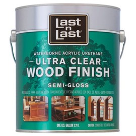 ABSOLUTE 14001 Gallon Ultra Clear Semi-Gloss Waterborne Wood Finish Helps Seal