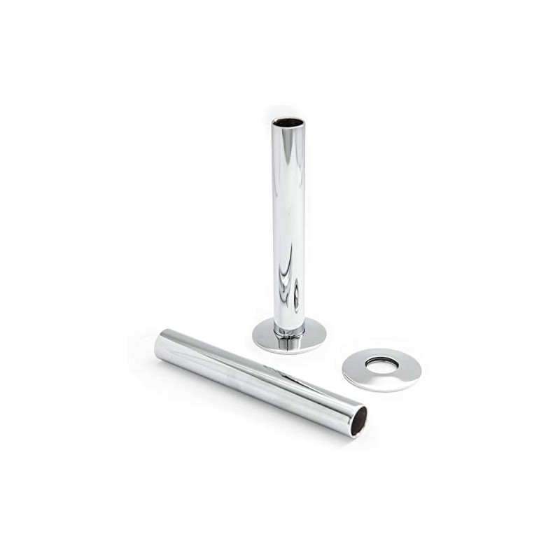 Hot Flow | 130mm Pipe Shroud/Sleeve (Pair) (Chrome)