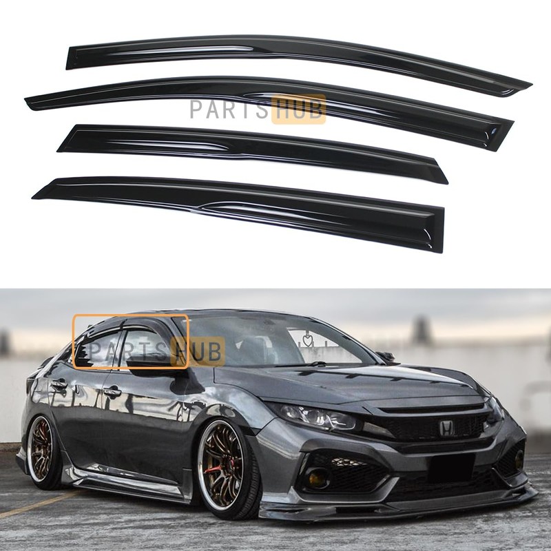 Fits for 2017-2021 Honda Civic Hatchback FK JDM 3D Wavy