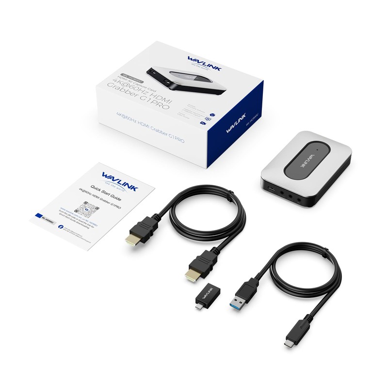WAVLINK 4K HDMI Video Capture Card (Silver)