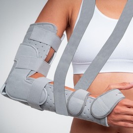 Chrisofix Universal Elbow and Wrist Orthosis 90°-110°, Provides Fixation of the Elbow/Forearm, Light, Flexible, X-Ray Transparent, Large