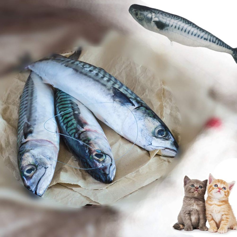 Maibar Cat Kicker Fish Toys Catnip Toy for Indoor Cats