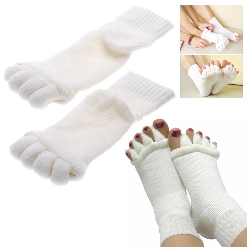 Boolavard Comfy Toe Foot Alignment Socks