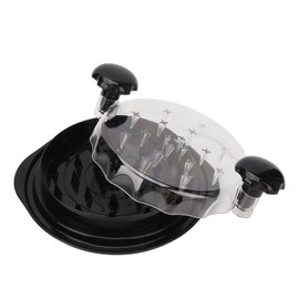 Máquina Trituradora de Pollo, Máquina Trituradora de Pollo con Placa Desmontable, Herramienta Trituradora de Carne Visible para Cortar Carnes, Verduras, Queso Duro, Negro