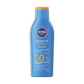 Protector Solar Corporal Nivea Sun Protect Refresh Sport Loción Fps 200ml Rápida Absorción
