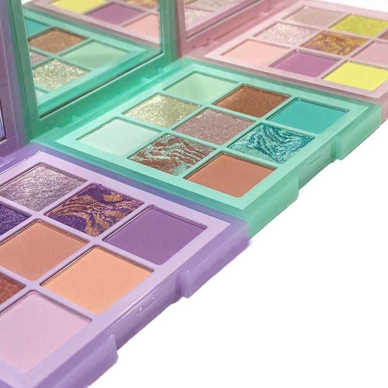 Yinrunx 9 Colors Eyeshadow Palette Portable Matte Shimmer Long-lasting Eye