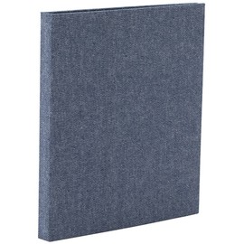 cotto A-COPLH-800-B Black Mount Photo Album Welded / Half L / 4 Sided Pocket Mount Blue