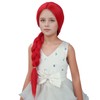 MAGQOO Red Braided Wig Kids Long Red Braid Wig Girls