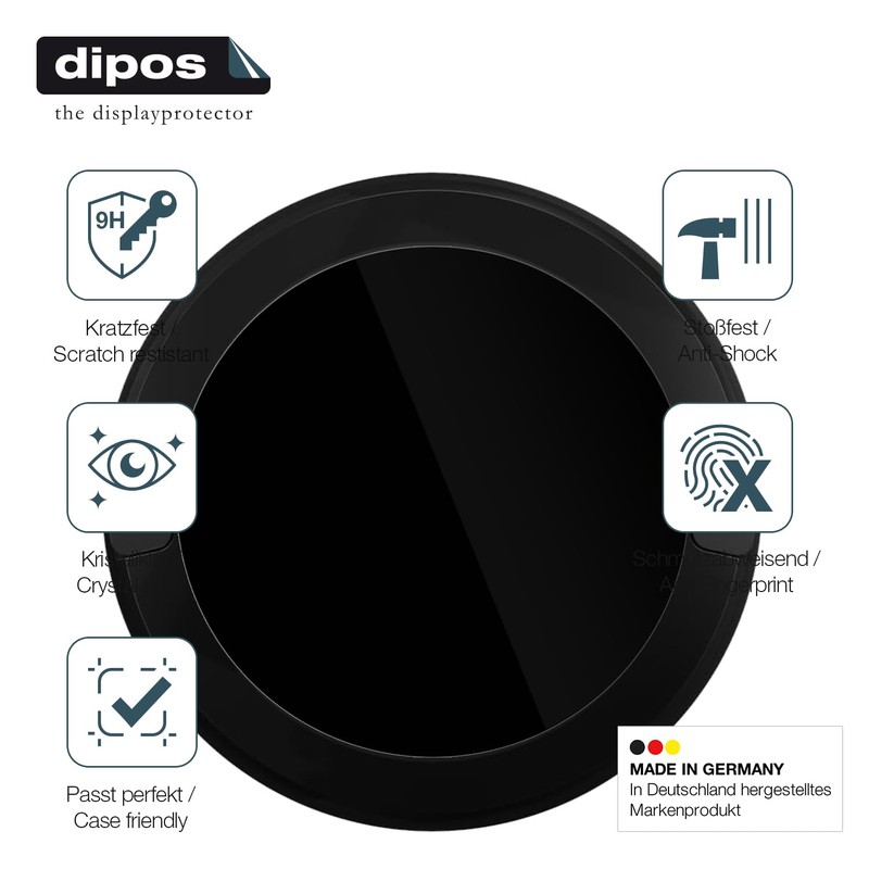 dipos I 2x Screen Protector 9H Clear Compatible with OOONO