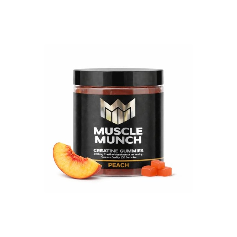 Creatine Monohydrate Gummies 5000mg - BCAA, L-Taurine & B12 -
