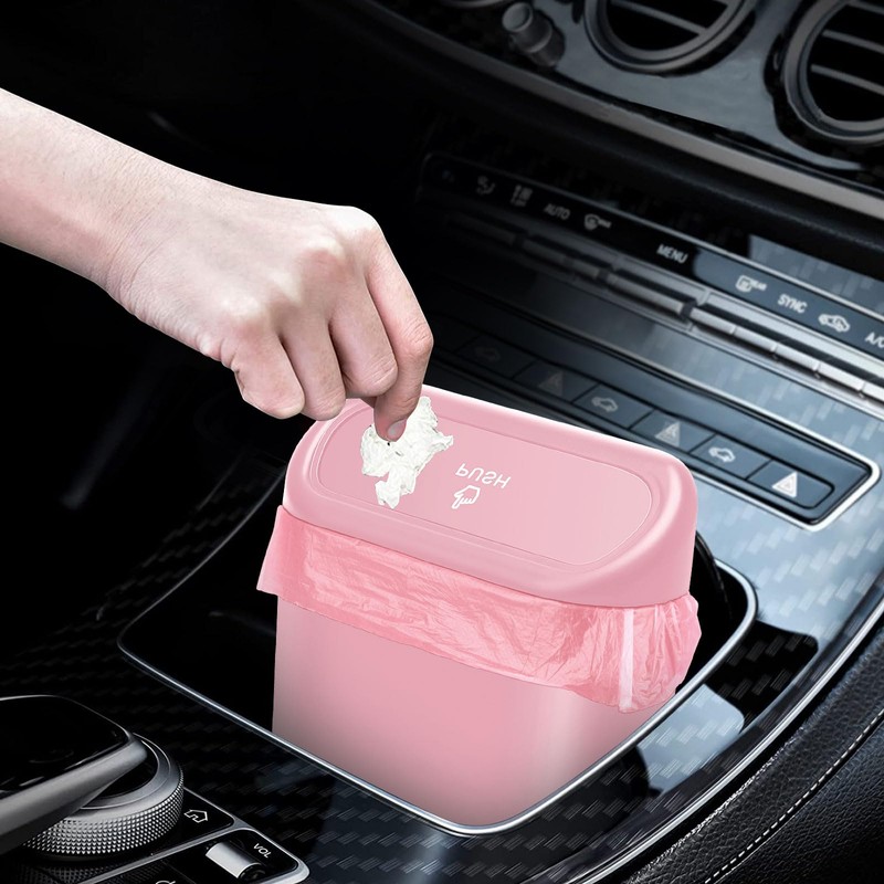 JOYSKY Car Trash Can Mini Trash Can Foldable Car Trash
