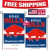 Bills Buffalo Bills Garden Flag 2 Sided Premium 12.5" X