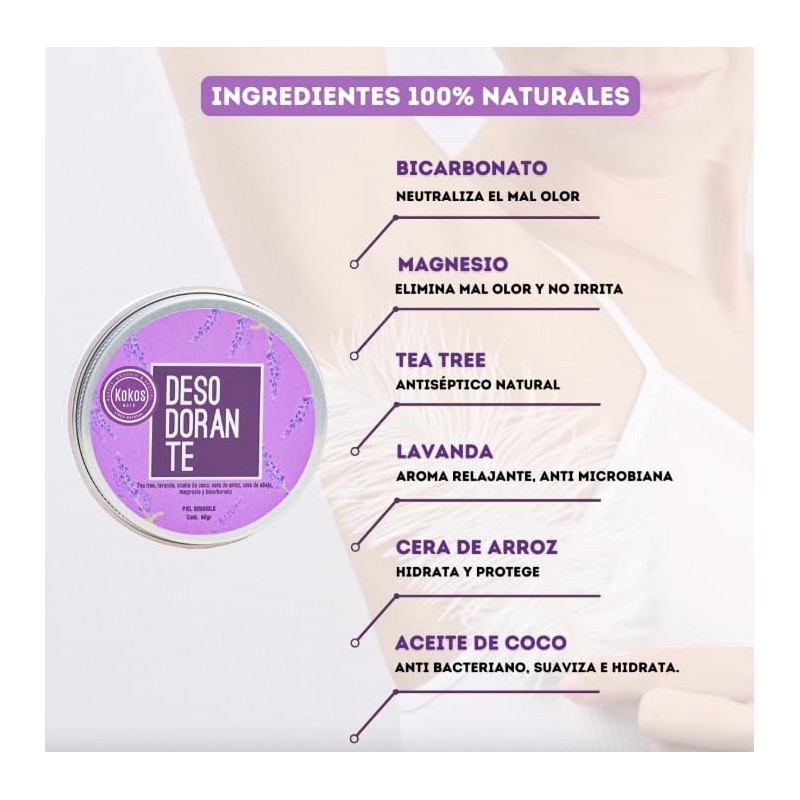KOKOS | Kit desodorante de Tea Tree y jabón Detox