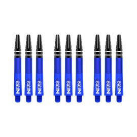 RED DRAGON Nitrotech Pro Grip Blue Dart Shafts | Medium Darts Stems | 3 Sets Pack (9 Dart Stems Total) | Fits Standard Flights Darts Accessories